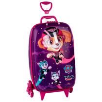 Mochila Skye Patrulha Canina Rosa Escolar Infantil De Rodinhas - Maxtoy By Diplomata