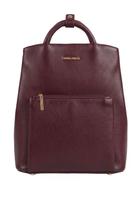 Mochila slim couro liso Lavínia