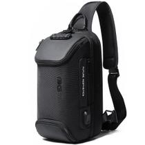 Mochila Sling Anti-Roubo BANGE com Porta USB - Design Seguro e Prático
