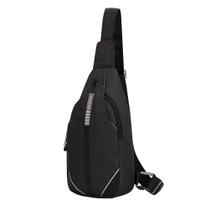 Mochila Sling Anti-Roubo WATERFLY para Viagens e Caminhadas - Preta Mochila Sling Anti-Roubo WATERFLY para Viagens e Caminhadas - Preta