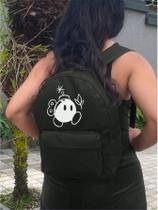 Mochila Small BOMBA E FLOR Bolsa Escolar Trabalho Viagem Mala Faculdade Fut masculina feminina .