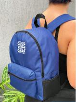 Mochila Small GOOD VIBES ONLY Bolsa Escolar Trabalho Viagem Mala Faculdade Fut masculina feminina .