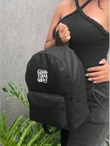 Mochila Small GOOD VIBES ONLY Bolsa Escolar Trabalho Viagem Mala Faculdade Fut masculina feminina .