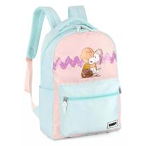 Mochila Snoopy E Charlie Brown Azul Pastel - Luxcel