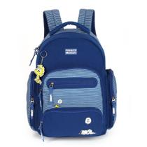 Mochila Snoopy Notebook Escolar Listras - Snoopy Luxcel