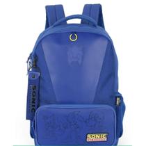 Mochila Sonic Azul Sem Rodinha Luxcel