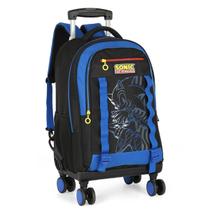 Mochila Sonic De Rodas 360 Mala Juvenil Jogo Filme Escolar