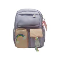 Mochila Sortida Roxo Rosa e Azul Roxo School Basics
