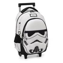 Mochila star wars cinza com rodas ic39742st