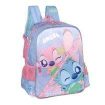 Mochila Stitch e Angel Roxo