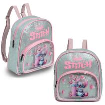 Mochila Stitch Feminina Alça Costas Básica Adulto Infantil