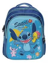 Mochila Stitch Galáxia Infantil Escolar Completa Estampa 3d