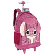 Mochila stitch luxcel infantil feminina com rodas mc50062sc