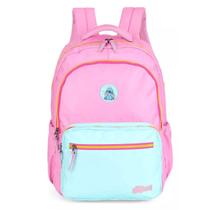 Mochila Stitch Rosa Com Divisão Para Laptop - Luxcel