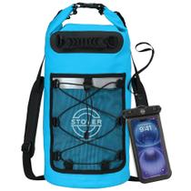 Mochila STOVER, bolsa seca impermeável com estojo flutuante azul