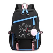 Mochila Stray Kids Anime School Poliéster 27x17x42cm