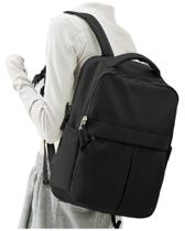 Mochila Suratio Black Laptop para mulheres e homens de 14"