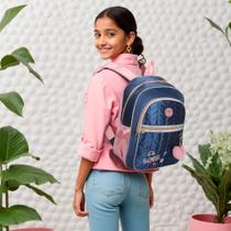 Mochila Sweet Girl Pop Style by Santino Poliéster SAM232U Azul Marinho