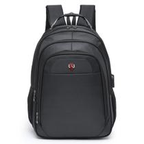 Mochila Swissport Executiva USB Espaçosa Resistente