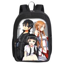 Mochila Sword Art Online Kirito Yuuki Asuna para crianças Mochila Sword Art Online Kirito Yuuki Asuna para crianças