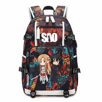 Mochila Sword Art Online Yuuki Asuna Cartoon Kids School Mochila Sword Art Online Yuuki Asuna Cartoon Kids School