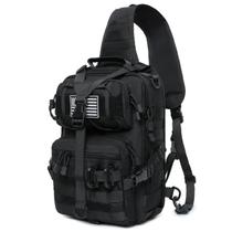 Mochila Tactical Sling Bag Lemubeane Military Rover preta Mochila Tactical Sling Bag Lemubeane Military Rover preta