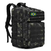Mochila Tática Camping Militar 50 Litros Resistente A Água