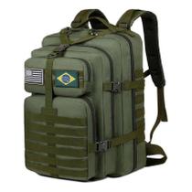 Mochila Tática Camping Militar 50 Litros Resistente A Água W03 Bosco.Loja
