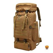 Mochila Tática Camuflada Militar Trilha Camping 80 Litros - Vallera