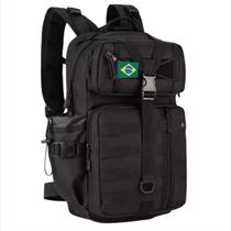 Mochila Tática Militar Assault 45 Litros + patch do brasil escolha sua cor