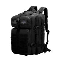 Mochila Tática Militar Impermeável Esportiva 50l Com Patchs Bandeiras do EUA Grande Preto Camuflada Verde Bege - AMG