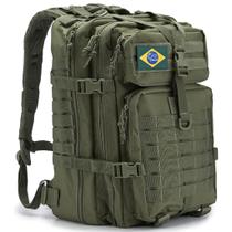 Mochila Tática Militar Impermeavel Masculina Feminina 50L Viagem Camping Trilha Academia Acabamento Reforçado Multifuncional