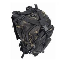 Mochila Tatica Militar Preta Camuflada Bolsa Masculina Feminina De Estilo Sobrevivência Camping Acampamento Acampar Trilha Trekking 30 Litros