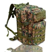 Mochila Tática Militar Verde Grande 50L Resistente Impermeável Reforçada Bolsos Acampamento Viagem Camping Espaçosa