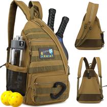 Mochila tática Pickleball Bag Sun for Morning marrom