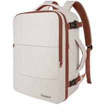 Mochila Taygeer para mulheres de 40 litros com compartimento para laptop branca cáqui Mochila Taygeer para mulheres de 40 litros com compartimento para laptop branca cáqui