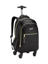 Mochila Teen Estrela Denlex Just Metalizada Jt1551 - Preto