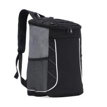 Mochila Térmica 18 Litros Viagem Praia Marmita Preta