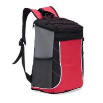 Mochila Térmica 18 Litros Viagem Praia Marmita Vermelha