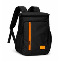 Mochila Térmica Cooler Grande Para Bebidas 18L Preta Domni