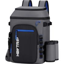 Mochila Térmica HEYTRIP para 36 Latas con Retención de Frío de 20h, Gris