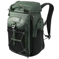 Mochila Térmica para 26 Latas à Prova de Vazamentos Verde Militar Mochila Térmica para 26 Latas à Prova de Vazamentos Verde Militar
