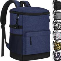 Mochila térmica Tenot 33 latas à prova de vazamentos, isolada em azul
