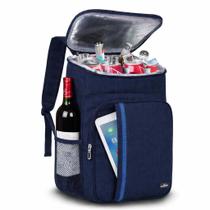 Mochila Térmica Viagem Impermeável Azul