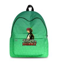 Mochila Tigers Bunnys Anime School Bag para crianças 34x17x40cm Mochila Tigers Bunnys Anime School Bag para crianças 34x17x40cm