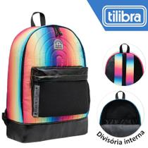 Mochila Tilibra Académie Rainbow Colorida 29x43x12cm