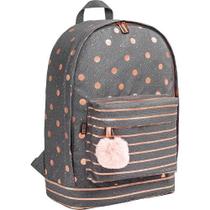 Mochila Tilibra costas académie listras e poá