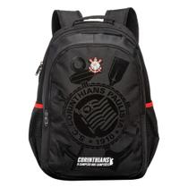 Mochila Timão Corinthians Sccp Oficial Esportiva Alças Zíper - Mochila Timão Corinthians Sccp Oficial Esportiva Alças Zíper -