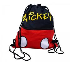 Mochila Tipo Saco Mickey 32x40cm Disney Preto Mochila Tipo Saco Mickey 32x40cm Disney Preto
