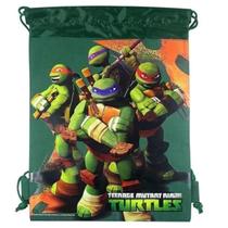 Mochila Tipo Saco Verde - Tartarugas Ninja